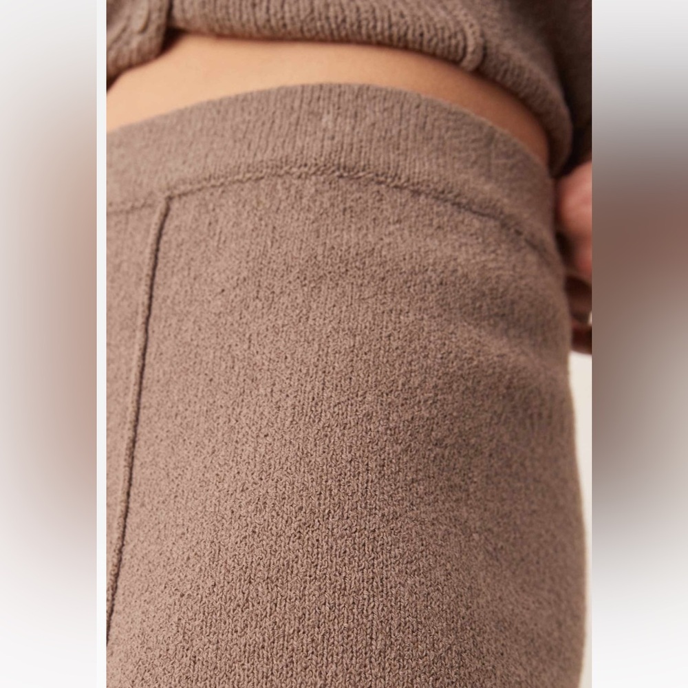 ASOS DESIGN 2 piece matching SET taupe tan brown knit button vest & pants - Picture 3 of 12